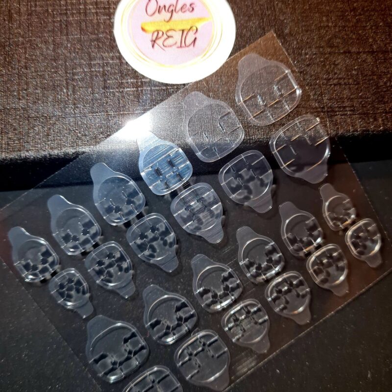 5 Gel-pads - autocollants à faux-ongles